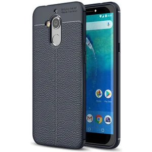 Techno Guru General Mobile Gm 8 Go Deri Desenli Yüksek Koruma Sağlayan Niss Premium Silikon Kılıf