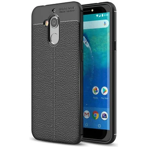 Techno Guru General Mobile Gm 8 Go Deri Desenli Yüksek Koruma Sağlayan Niss Premium Silikon Kılıf