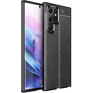 Techno Guru Samsung Galaxy S22 Ultra Deri Desenli Yüksek Koruma Sağlayan Niss Premium Silikon Kılıf
