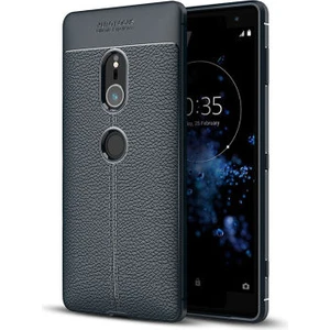 Techno Guru Sony Xperia Xz2 Deri Desenli Yüksek Koruma Sağlayan Niss Premium Silikon Kılıf