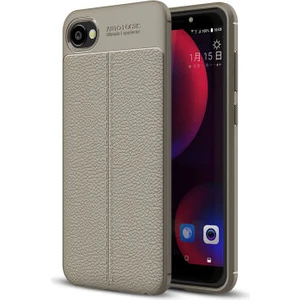 Techno Guru Htc Desire 12 Deri Desenli Yüksek Koruma Sağlayan Niss Premium Silikon Kılıf