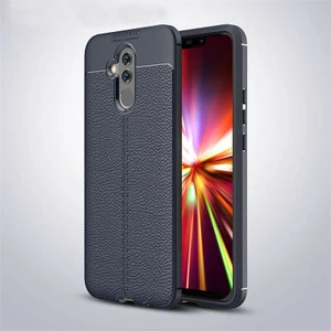 Techno Guru Huawei Mate 20 Lite Deri Desenli Yüksek Koruma Sağlayan Niss Premium Silikon Kılıf