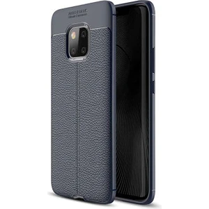 Techno Guru Huawei Mate 20 Pro Deri Desenli Yüksek Koruma Sağlayan Niss Premium Silikon Kılıf