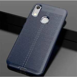 Techno Guru Honor 8A Deri Desenli Yüksek Koruma Sağlayan Niss Premium Silikon Kılıf