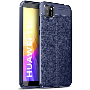 Techno Guru Huawei Y5P Deri Desenli Yüksek Koruma Sağlayan Niss Premium Silikon Kılıf
