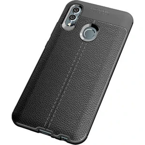 Techno Guru Huawei P Smart 2019 Deri Desenli Yüksek Koruma Sağlayan Niss Premium Silikon Kılıf