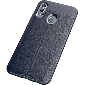 Techno Guru Huawei P Smart 2019 Deri Desenli Yüksek Koruma Sağlayan Niss Premium Silikon Kılıf