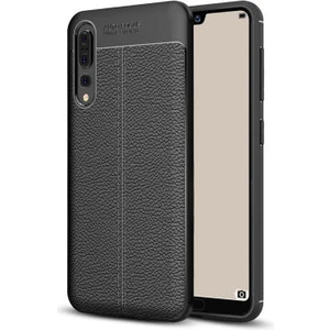 Techno Guru Huawei P20 Pro Deri Desenli Yüksek Koruma Sağlayan Niss Premium Silikon Kılıf