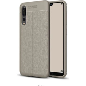 Huawei P20 Pro Kılıf Deri Desenli ve Esnek Yapılı Sağlam Derry Silikon Kılıf