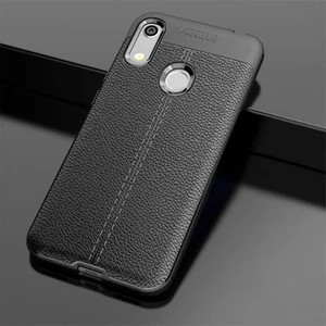 Techno Guru Huawei Y6S 2019 Deri Desenli Yüksek Koruma Sağlayan Niss Premium Silikon Kılıf