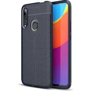 Techno Guru Huawei Y9 Prime 2019 Deri Desenli Yüksek Koruma Sağlayan Niss Premium Silikon Kılıf