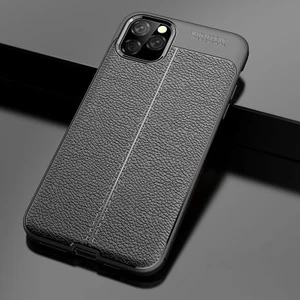 Techno Guru iPhone 11 Pro Max Deri Desenli Yüksek Koruma Sağlayan Niss Premium Silikon Kılıf