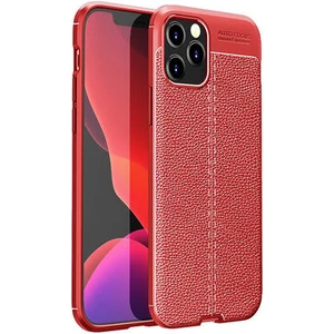 Techno Guru iPhone 12 Pro Max Deri Desenli Yüksek Koruma Sağlayan Niss Premium Silikon Kılıf