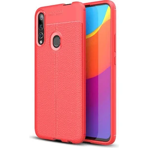 Techno Guru Huawei Y9 Prime 2019 Deri Desenli Yüksek Koruma Sağlayan Niss Premium Silikon Kılıf