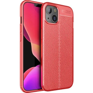 Techno Guru iPhone 13 Mini Deri Desenli Yüksek Koruma Sağlayan Niss Premium Silikon Kılıf