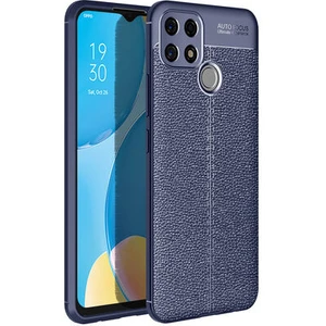 Techno Guru Oppo A15S Deri Desenli Yüksek Koruma Sağlayan Niss Premium Silikon Kılıf