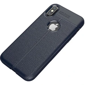 Techno Guru iPhone Xs Max Deri Desenli Yüksek Koruma Sağlayan Niss Premium Silikon Kılıf