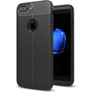 Techno Guru iPhone 7 Plus Deri Desenli Yüksek Koruma Sağlayan Niss Premium Silikon Kılıf