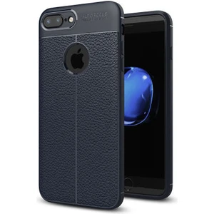Techno Guru iPhone 7 Plus Deri Desenli Yüksek Koruma Sağlayan Niss Premium Silikon Kılıf
