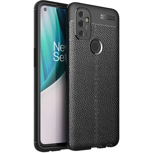 Techno Guru One Plus Nord N100 Deri Desenli Yüksek Koruma Sağlayan Niss Premium Silikon Kılıf