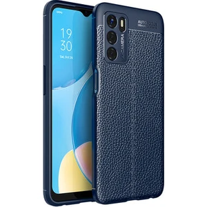 Techno Guru Oppo A16 Deri Desenli Yüksek Koruma Sağlayan Niss Premium Silikon Kılıf
