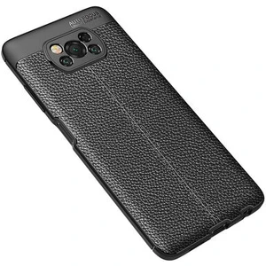 Techno Guru Poco X3 Pro Deri Desenli Yüksek Koruma Sağlayan Niss Premium Silikon Kılıf