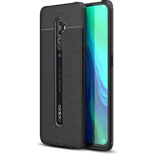 Techno Guru Oppo Reno 2z Deri Desenli Yüksek Koruma Sağlayan Niss Premium Silikon Kılıf