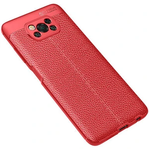 Techno Guru Poco X3 Pro Deri Desenli Yüksek Koruma Sağlayan Niss Premium Silikon Kılıf