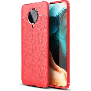 Techno Guru Redmi K30 Pro Deri Desenli Yüksek Koruma Sağlayan Niss Premium Silikon Kılıf