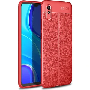 Redmi 9A Kılıf Deri Desenli ve Esnek Yapılı Sağlam Derry Silikon Kılıf
