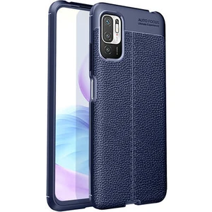 Techno Guru Poco M3 Pro Deri Desenli Yüksek Koruma Sağlayan Niss Premium Silikon Kılıf