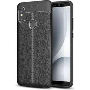 Techno Guru Redmi Note 5 Pro Deri Desenli Yüksek Koruma Sağlayan Niss Premium Silikon Kılıf