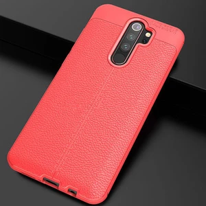 Techno Guru Redmi Note 8 Pro Deri Desenli Yüksek Koruma Sağlayan Niss Premium Silikon Kılıf