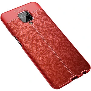 Techno Guru Redmi Note 9s Deri Desenli Yüksek Koruma Sağlayan Niss Premium Silikon Kılıf