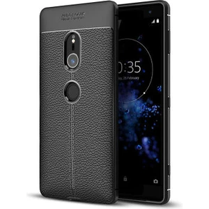 Techno Guru Sony Xperia Xz2 Deri Desenli Yüksek Koruma Sağlayan Niss Premium Silikon Kılıf