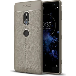 Techno Guru Sony Xperia Xz2 Deri Desenli Yüksek Koruma Sağlayan Niss Premium Silikon Kılıf