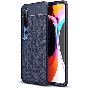 Techno Guru Xiaomi Mi 10 Deri Desenli Yüksek Koruma Sağlayan Niss Premium Silikon Kılıf