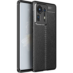 Xiaomi Mi Mix 4 Kılıf Deri Desenli ve Esnek Yapılı Sağlam Derry Silikon Kılıf