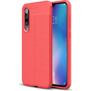 Xiaomi Mi 9 Kılıf Deri Desenli ve Esnek Yapılı Sağlam Derry Silikon Kılıf