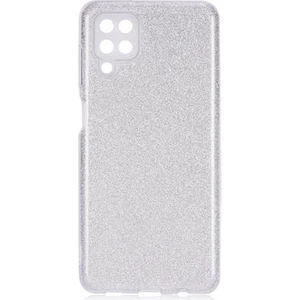 Techno Guru Samsung Galaxy A12 Simli ve Parlak Şık Shining Premium Silikon Kılıf