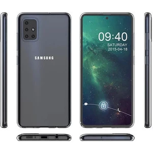 Techno Guru Samsung Galaxy A81 Esnek ve Şeffaf Sheer Premium Tpu Silikon Kılıf