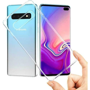 Techno Guru Samsung Galaxy S10 Esnek ve Şeffaf Sheer Premium Tpu Silikon Kılıf