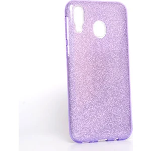 Techno Guru Samsung Galaxy M20 Simli ve Parlak Şık Shining Premium Silikon Kılıf