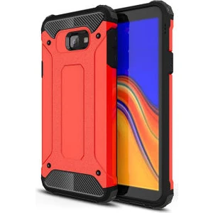 Techno Guru Samsung Galaxy J4 Plus Tam Koruma Sağlayan Çift Katmanlı Crash Premium Sert Silikon Kılıf