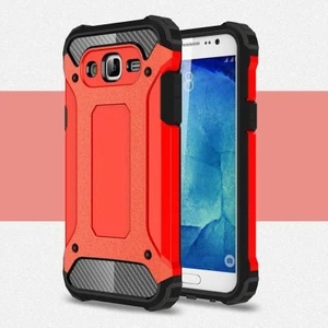 Techno Guru Samsung Galaxy J7 Tam Koruma Sağlayan Çift Katmanlı Crash Premium Sert Silikon Kılıf