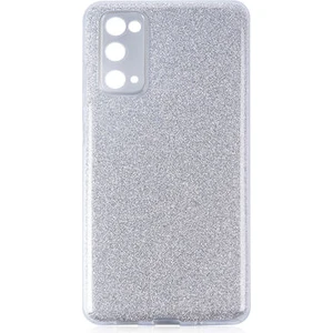 Techno Guru Samsung Galaxy S20 Fe Simli ve Parlak Şık Shining Premium Silikon Kılıf