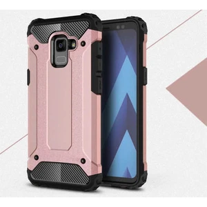 Techno Guru Samsung Galaxy A8 Plus 2018 Tam Koruma Sağlayan Çift Katmanlı Crash Premium Sert Silikon Kılıf