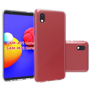Techno Guru Samsung Galaxy A01 Core Esnek ve Şeffaf Sheer Premium Tpu Silikon Kılıf