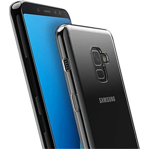 Techno Guru Samsung Galaxy A8 2018 Esnek ve Şeffaf Sheer Premium Tpu Silikon Kılıf