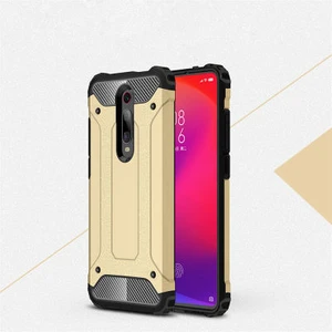 Techno Guru Xiaomi Mi 9t Tam Koruma Sağlayan Çift Katmanlı Crash Premium Sert Silikon Kılıf